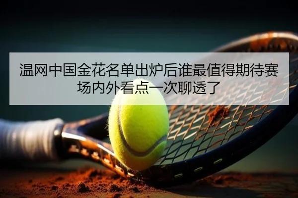 温网中国金花名单出炉后谁最值得期待赛场内外看点一次聊透了